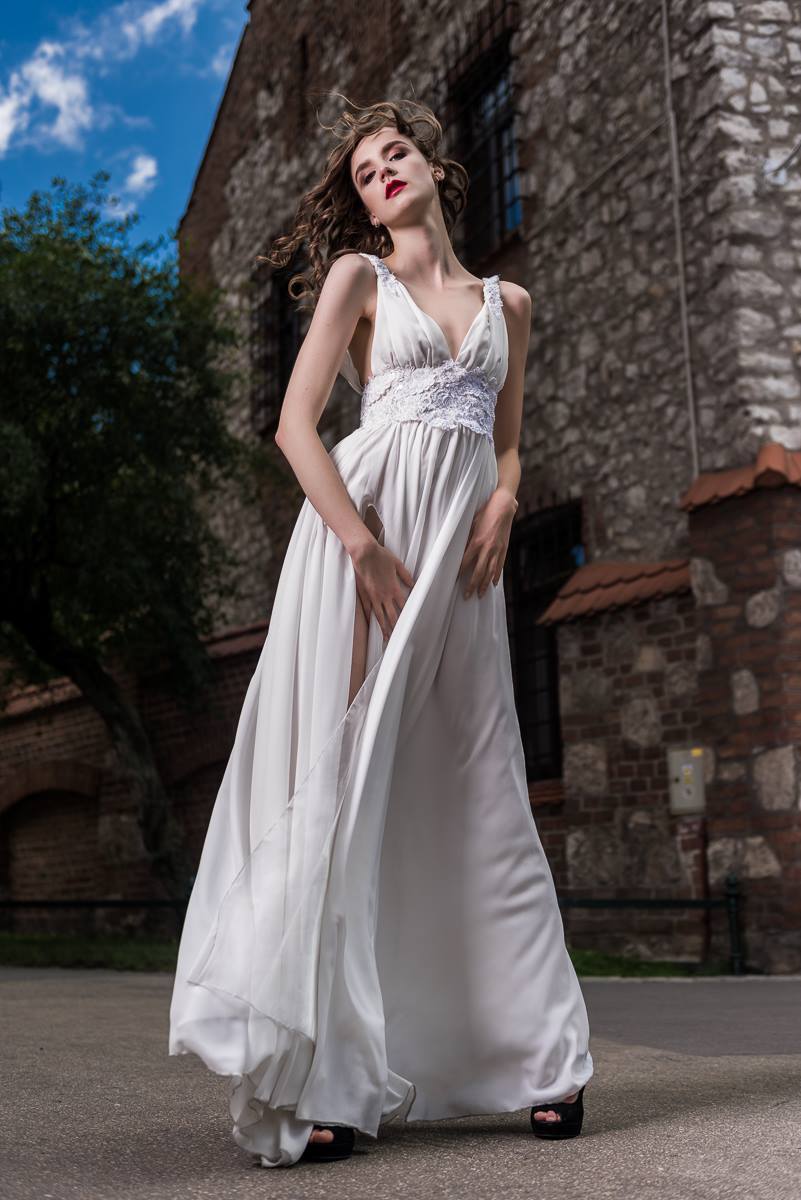 Wedding dress, lace, shiffon, greek dress